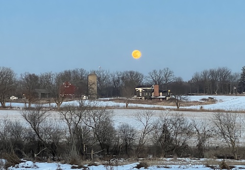 Moonrise over Garfield Farm